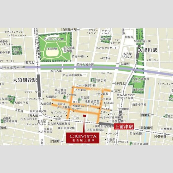 【地図】 | クレヴィスタ名古屋上前津