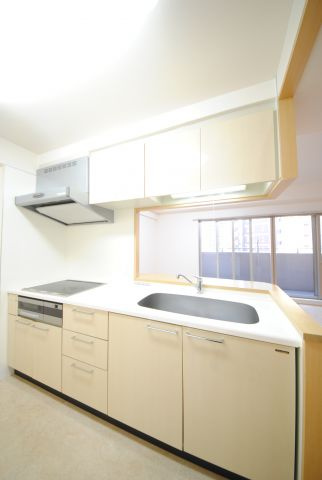 エル・セレーノ上本町レジデンス　桃陽小学校区のキッチン|エルセレーノ上本町レジデンス　カウンターキッチン