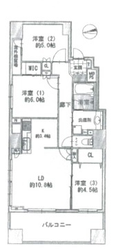 【間取り】 | ライオンズ川越新富町