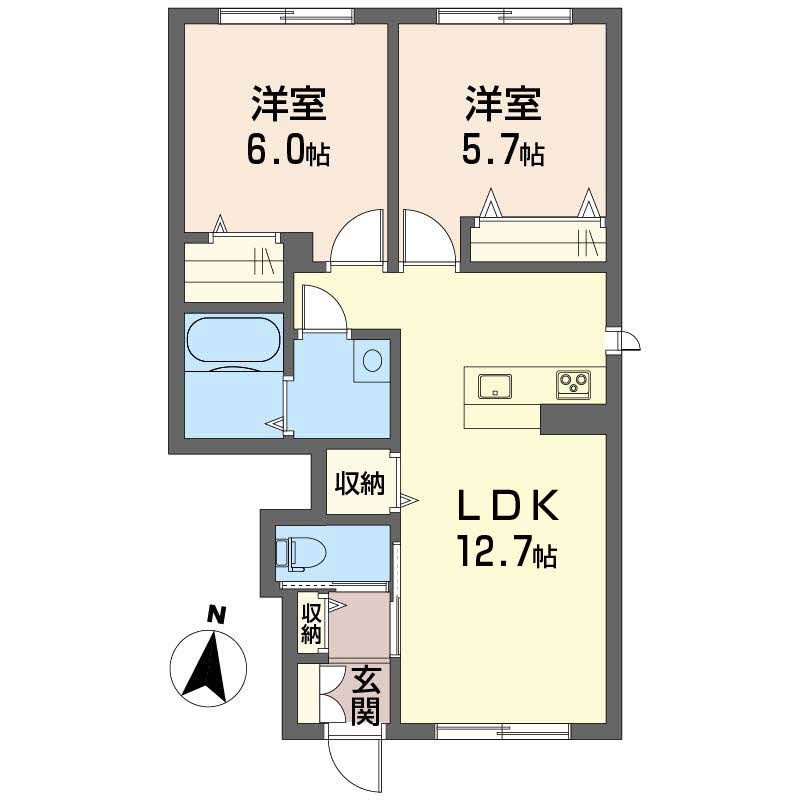 ベイローレル Ⅰ棟の間取り