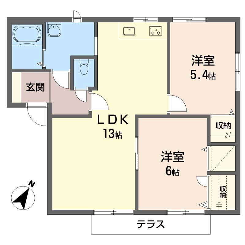 ガーデンハイツひがき Ｅ棟の間取り
