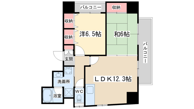 【間取り】 | グランドール有本