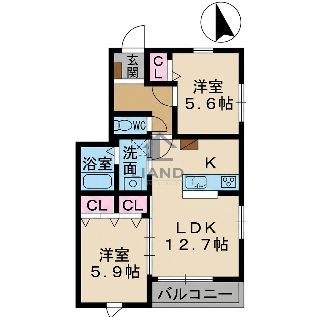 コスモ・S南庄　原北小学校区の間取り|コスモ・S南庄