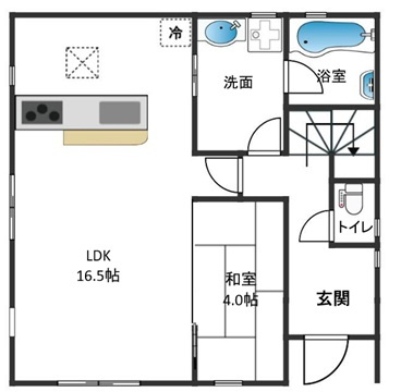 川口市石神中古戸建の間取り|１F間取り