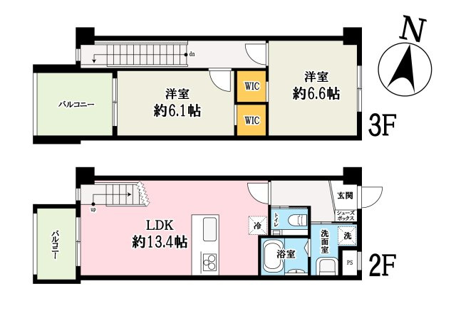 響の間取り