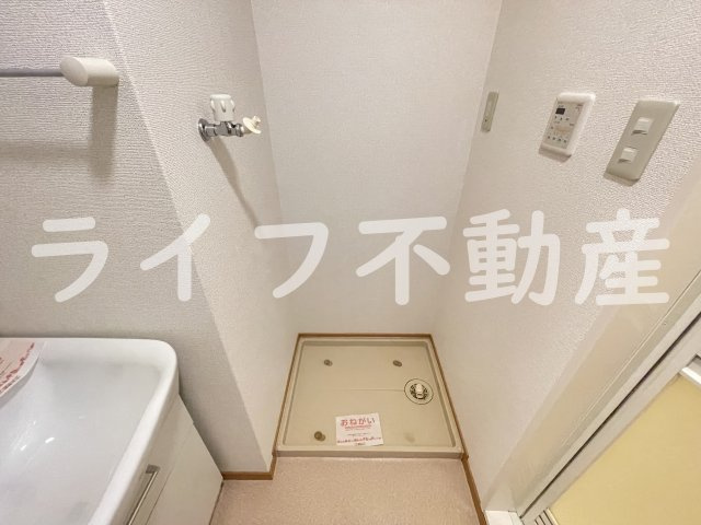 アット長田の洗面所|スペースが確保できる洗面所です