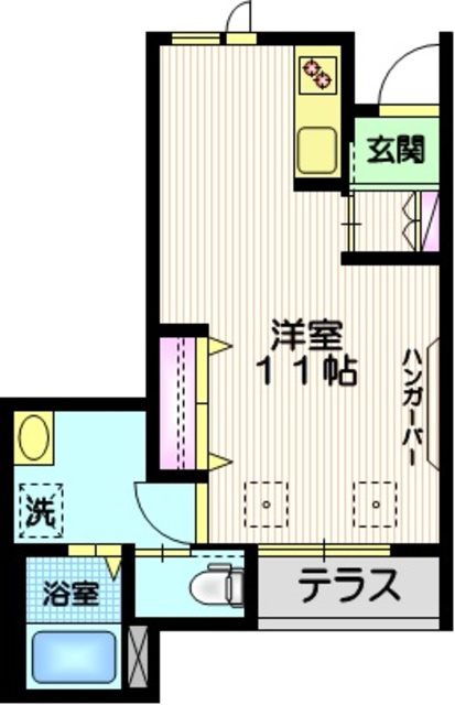 Ｖｅｎｔ Ｖｅｒｔの間取り|★ひろびろワンルーム１１帖★　★充実の設備★