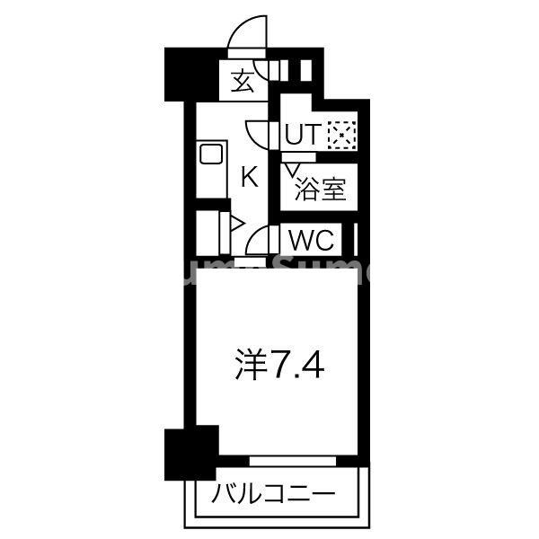 ワールドアイ神戸湊町の間取り