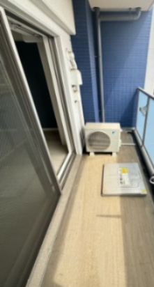 エグゼ難波南Ⅵのバルコニー