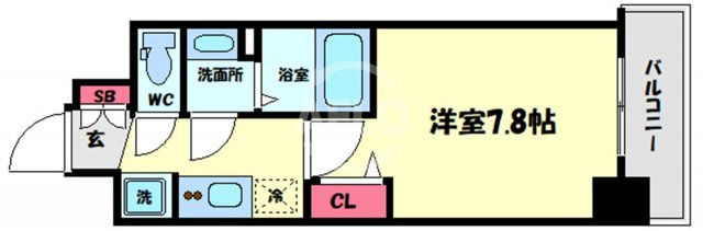 ララプレイス大阪福島プレッソの間取り|ララプレイス大阪福島プレッソ　間取り