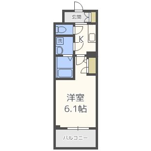 エスリード谷町六丁目レジデンスの間取り