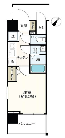 エスリード中之島SOUTHの間取り