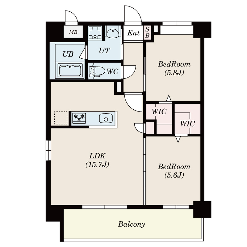 TK-RESIDENCE半道橋achieveの間取り