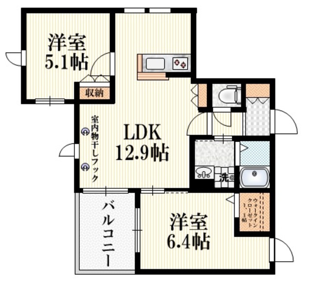 Ｓｕｎｎｙｖａｌｅの間取り