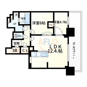 ローレルタワー堺筋本町の間取り|ローレルタワー堺筋本町　間取り
