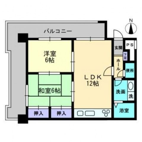 ロワールマンション大濠の間取り