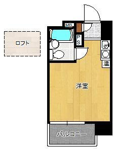 ロマネスク六本松第3の間取り