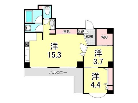 サンクラッソ阪急六甲駅前EASTの間取り