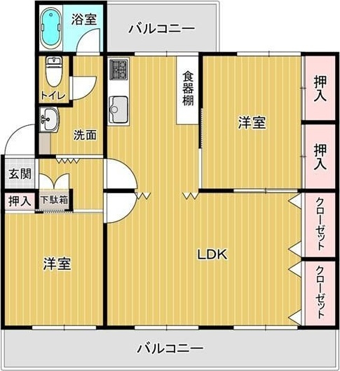 室見第1住宅4号棟の間取り