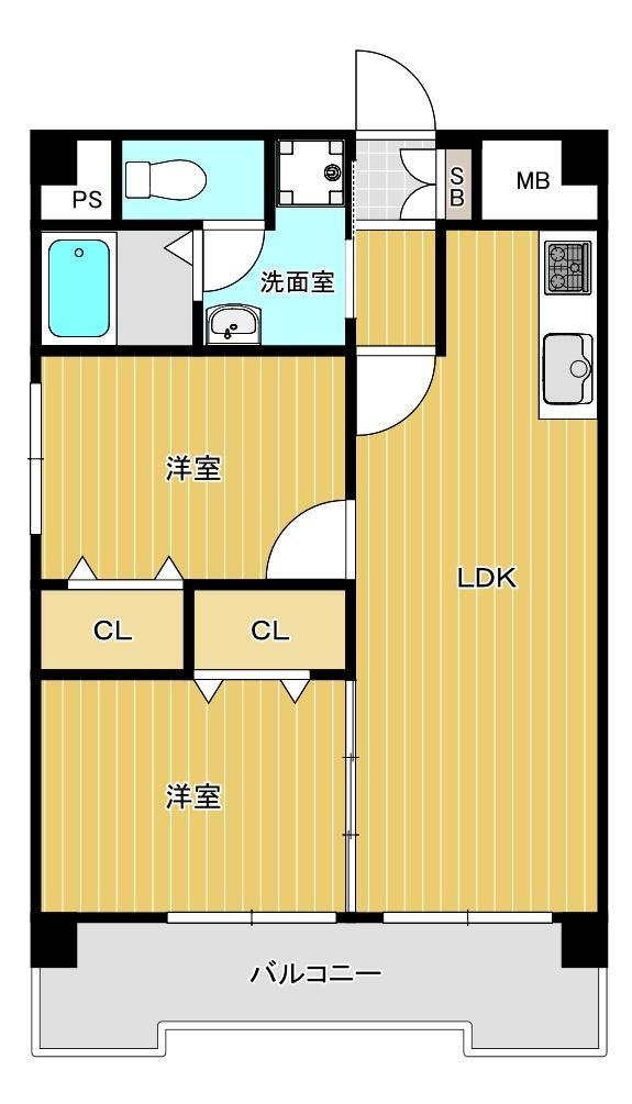 朝日プラザ博多の間取り