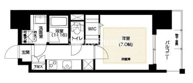 アーバネックス谷町Ⅱの間取り