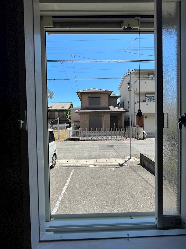 昭栄ハイツのバルコニー
