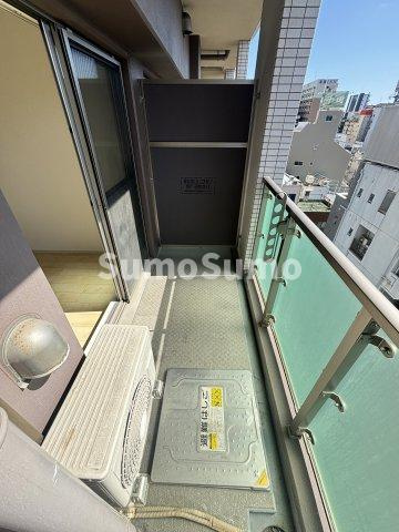 なんばソラニワのバルコニー