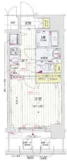 ジアコスモ江戸堀パークフロントの間取り