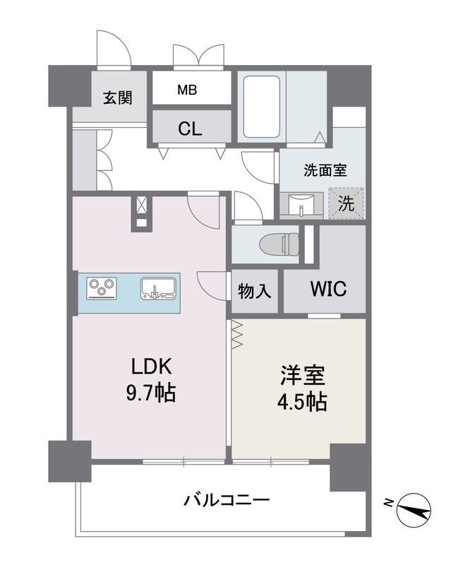 アビターレ春吉の間取り