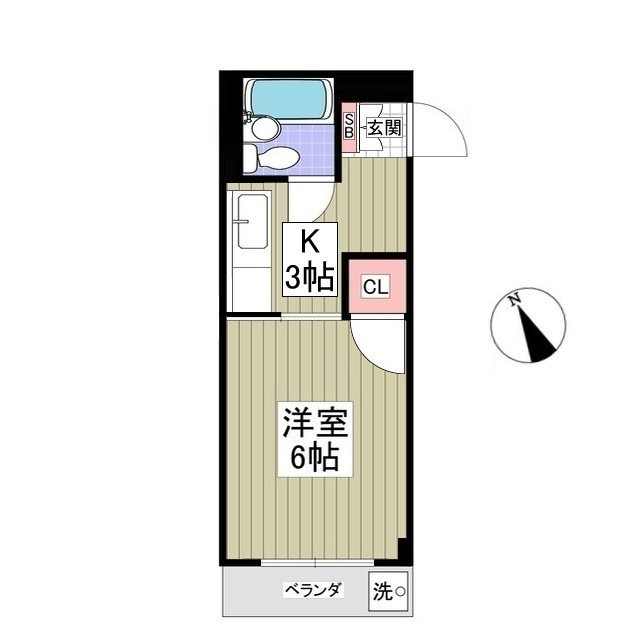 ベルメゾン並木の間取り