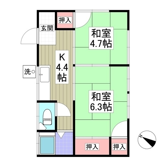 カトレアコーポの間取り