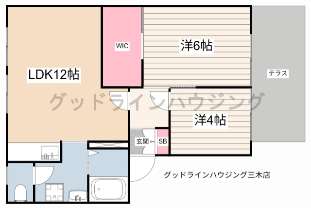 フレグランスの間取り
