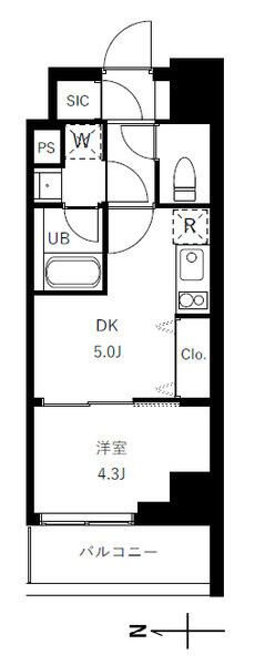 グランジット蔵前の間取り