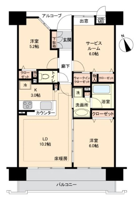 サニーコート上野の間取り