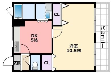 御代開マンションの間取り