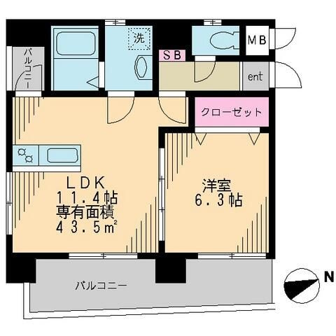 ベルウッド浅草の間取り