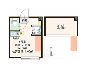 ハーモニーテラスルクス千川の間取り