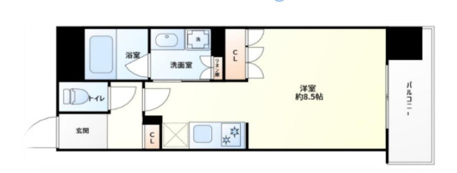 リーガル弁天町Ⅱの間取り|リーガル弁天町Ⅱ　間取り