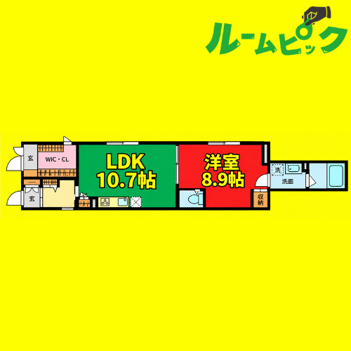 ヴァリアシオン　名古屋市賃貸　仲介手数料無料の間取り