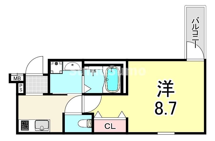 フジパレス西桜木町の間取り