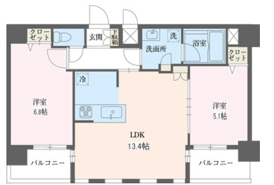 リーフコンフォート赤羽の間取り