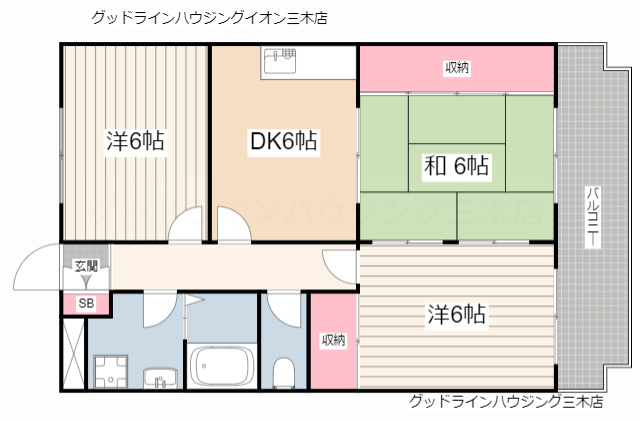 エンセントメゾンの間取り