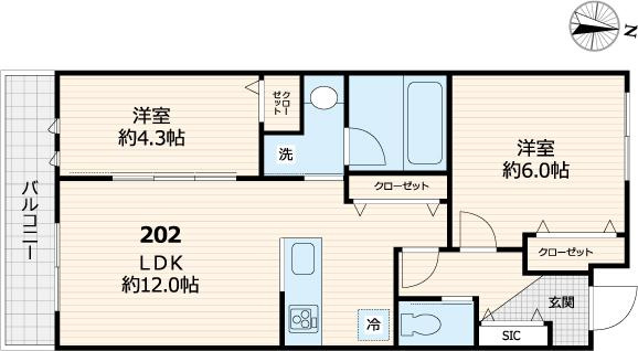 【間取り】 | メルヴェーユ久が原