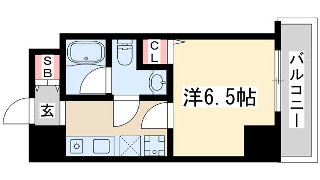 【間取り】 | ハピネス江坂