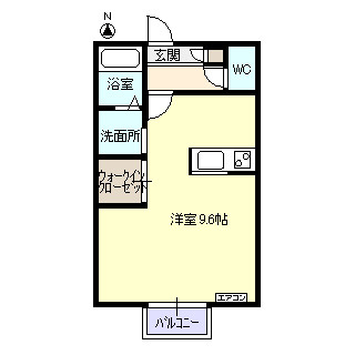 レガート清住B棟の間取り