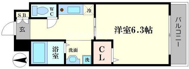 シェモア桜川の間取り