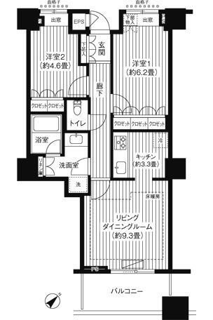 エアライズタワーの間取り