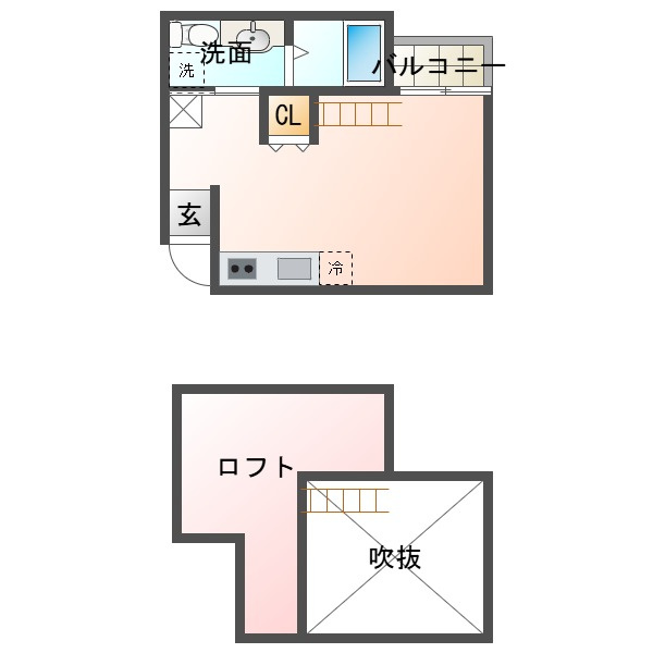 アンジュ　神戸の間取り