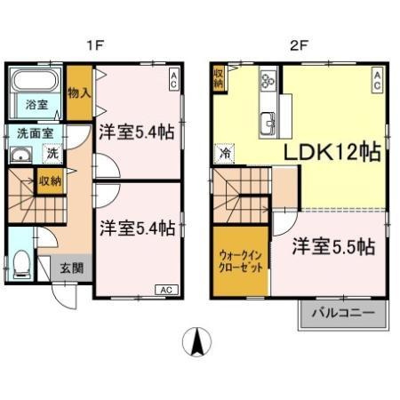 ローズコート Ｃ棟の間取り