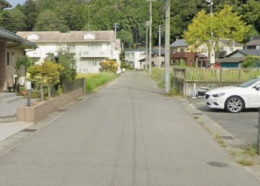 【新築戸建】【オール電化】　いわき市東田町3期　全4棟の前面道路含む現地写真|北東側6ｍ公道